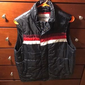 Black Red And White Vest